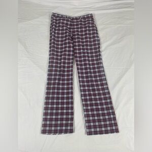 John Weitz Mens Multicolor Plaid Straight Pants..See Measurements.